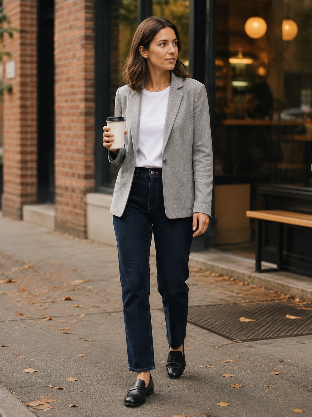 Sweatshirt Blazer | S | Grey